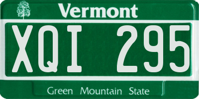 VT license plate XQI295