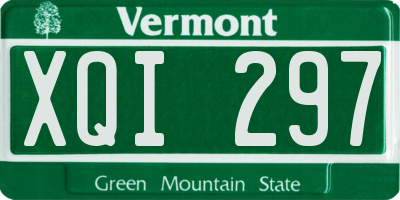 VT license plate XQI297