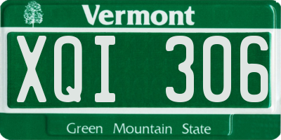 VT license plate XQI306