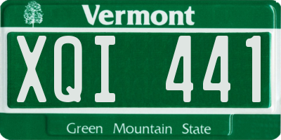 VT license plate XQI441