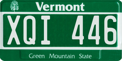 VT license plate XQI446