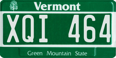VT license plate XQI464