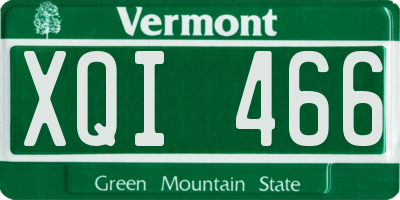 VT license plate XQI466