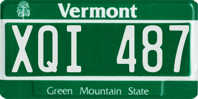 VT license plate XQI487