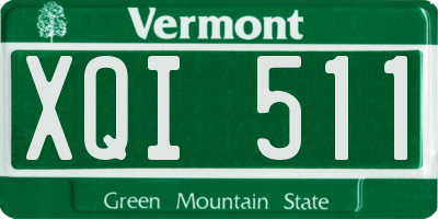 VT license plate XQI511