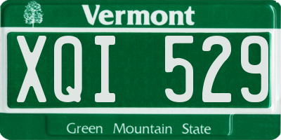 VT license plate XQI529