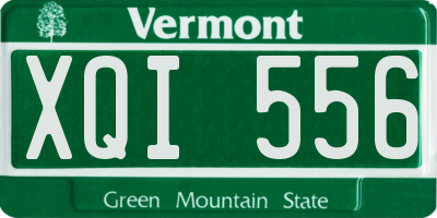 VT license plate XQI556