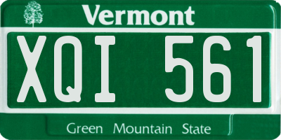 VT license plate XQI561