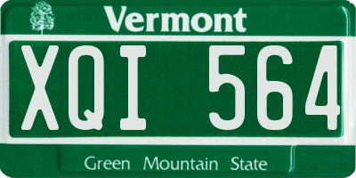 VT license plate XQI564