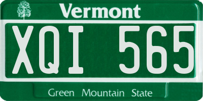 VT license plate XQI565