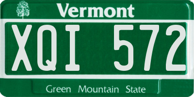 VT license plate XQI572