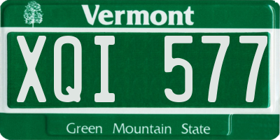 VT license plate XQI577