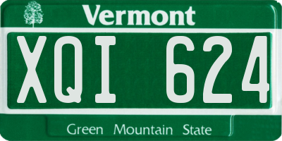 VT license plate XQI624