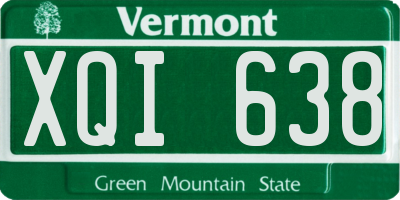 VT license plate XQI638
