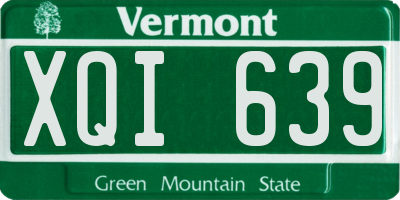VT license plate XQI639