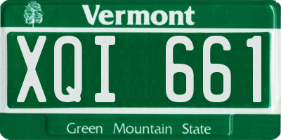 VT license plate XQI661