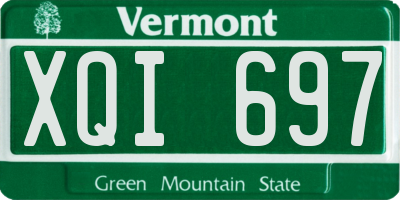 VT license plate XQI697