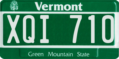 VT license plate XQI710