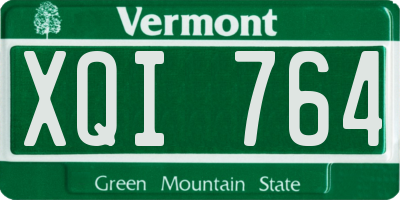 VT license plate XQI764