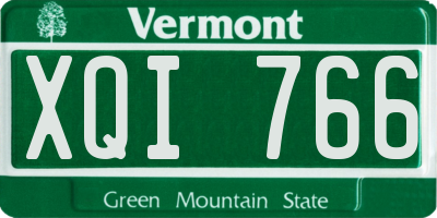 VT license plate XQI766