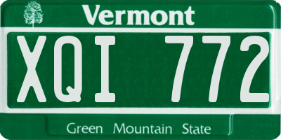 VT license plate XQI772