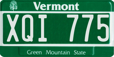 VT license plate XQI775