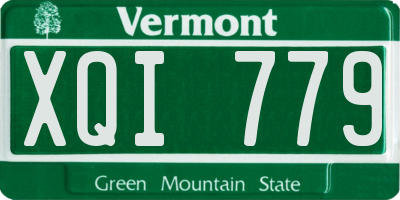 VT license plate XQI779