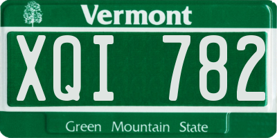 VT license plate XQI782
