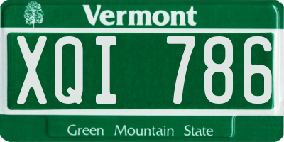 VT license plate XQI786