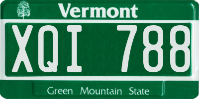 VT license plate XQI788
