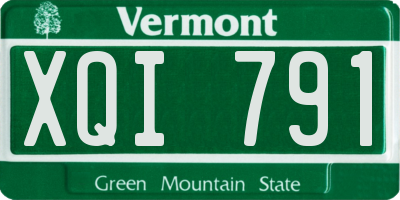 VT license plate XQI791
