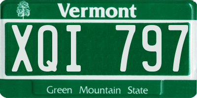 VT license plate XQI797