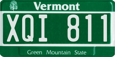 VT license plate XQI811