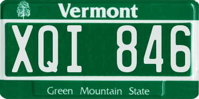 VT license plate XQI846