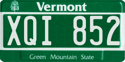 VT license plate XQI852