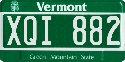 VT license plate XQI882