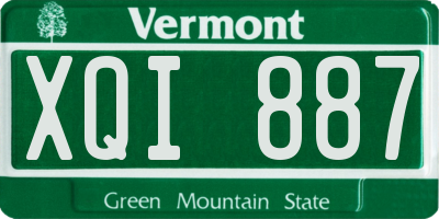 VT license plate XQI887