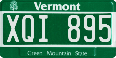 VT license plate XQI895