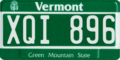 VT license plate XQI896