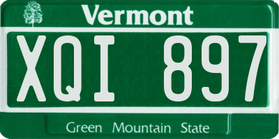 VT license plate XQI897