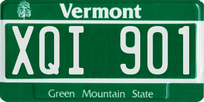 VT license plate XQI901
