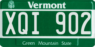 VT license plate XQI902