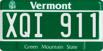 VT license plate XQI911