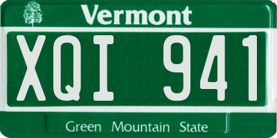 VT license plate XQI941