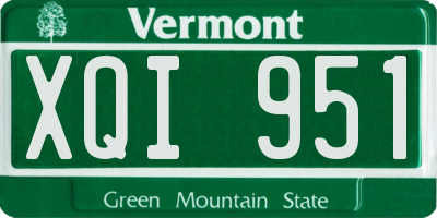 VT license plate XQI951