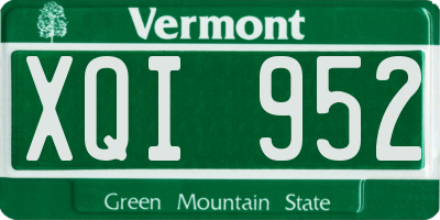 VT license plate XQI952