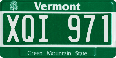 VT license plate XQI971
