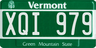VT license plate XQI979