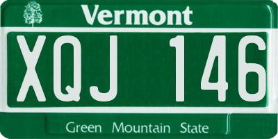 VT license plate XQJ146