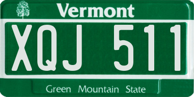VT license plate XQJ511